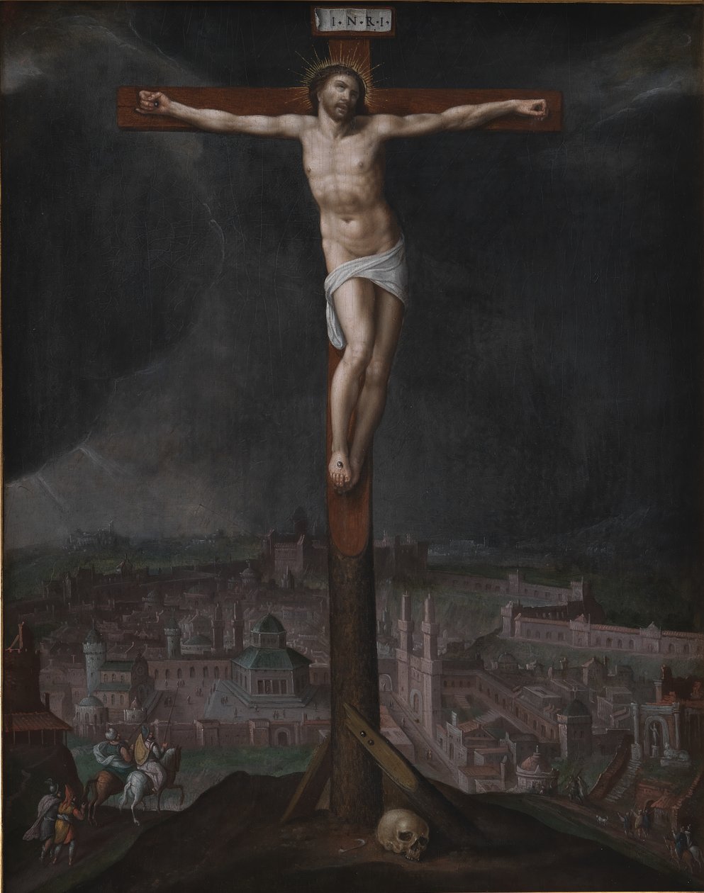 Christus am Kreuz von Gillis I Mostaert