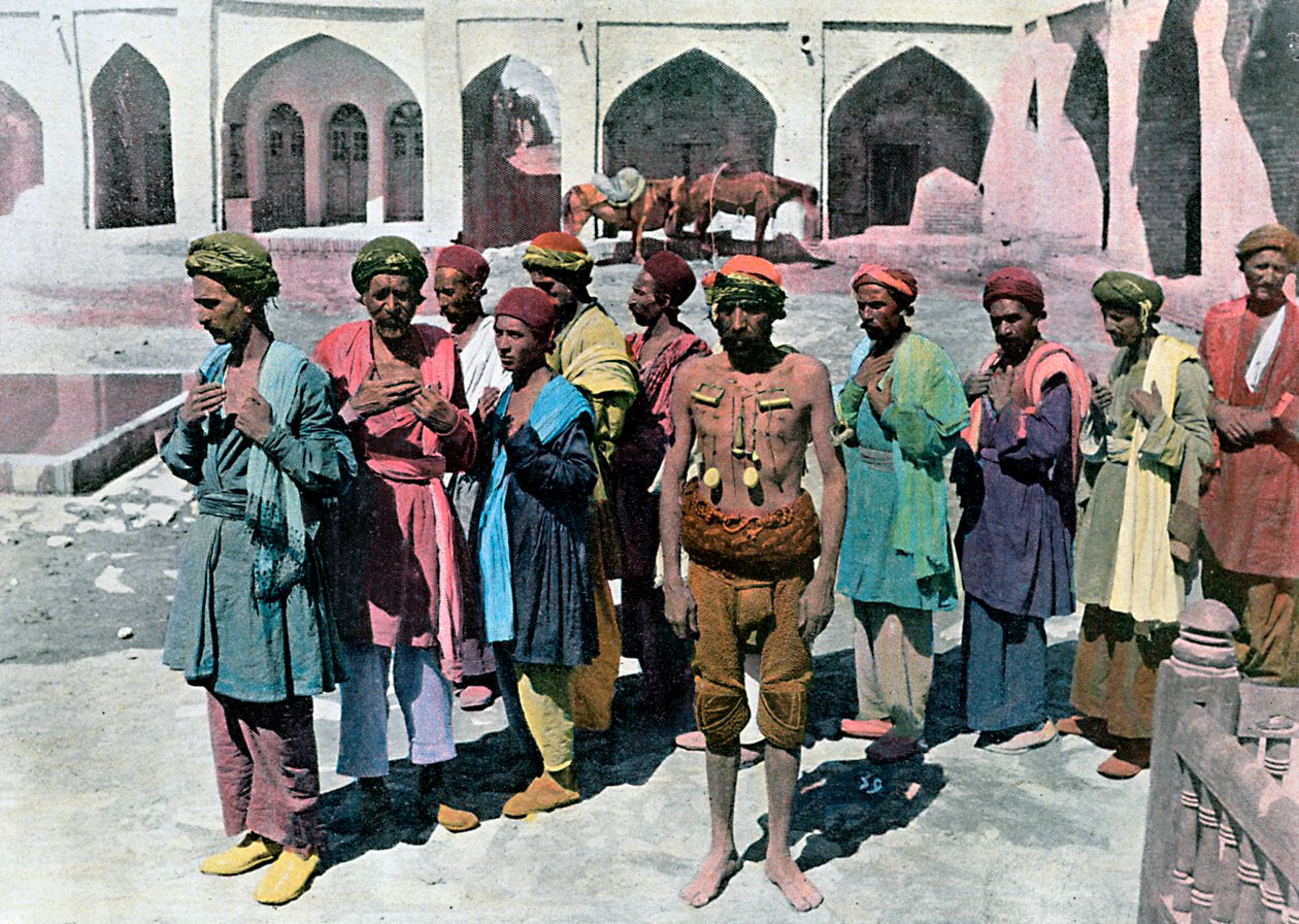 Derwische und Märtyrer, Teheran, um 1890 von Gillot