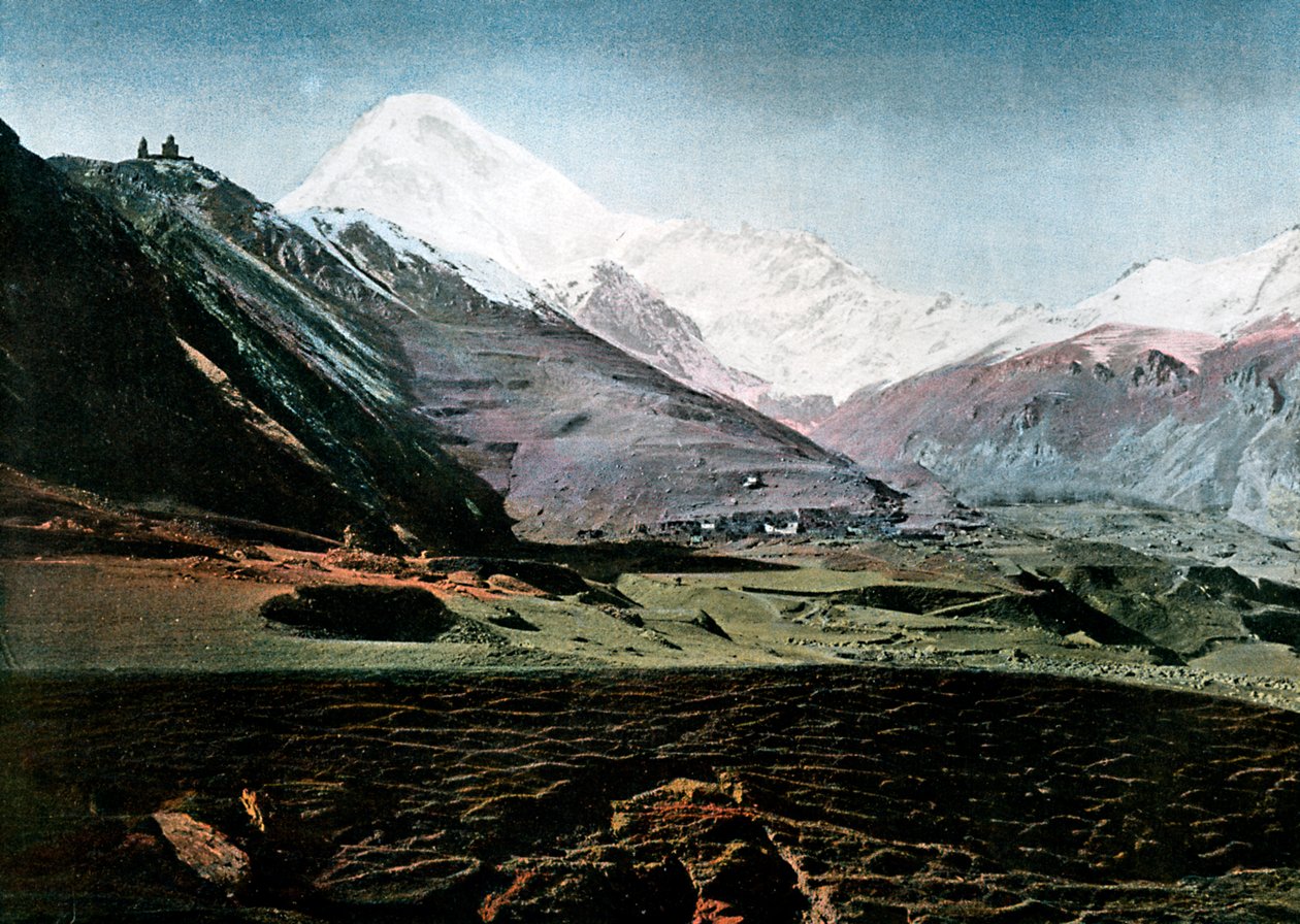 Berg Kasbek, Kaukasus von Gillot