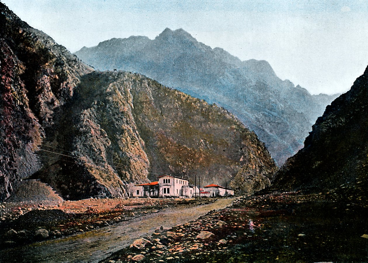 Station an einer Militärstraße, Kaichaour, ca. 1890 von Gillot