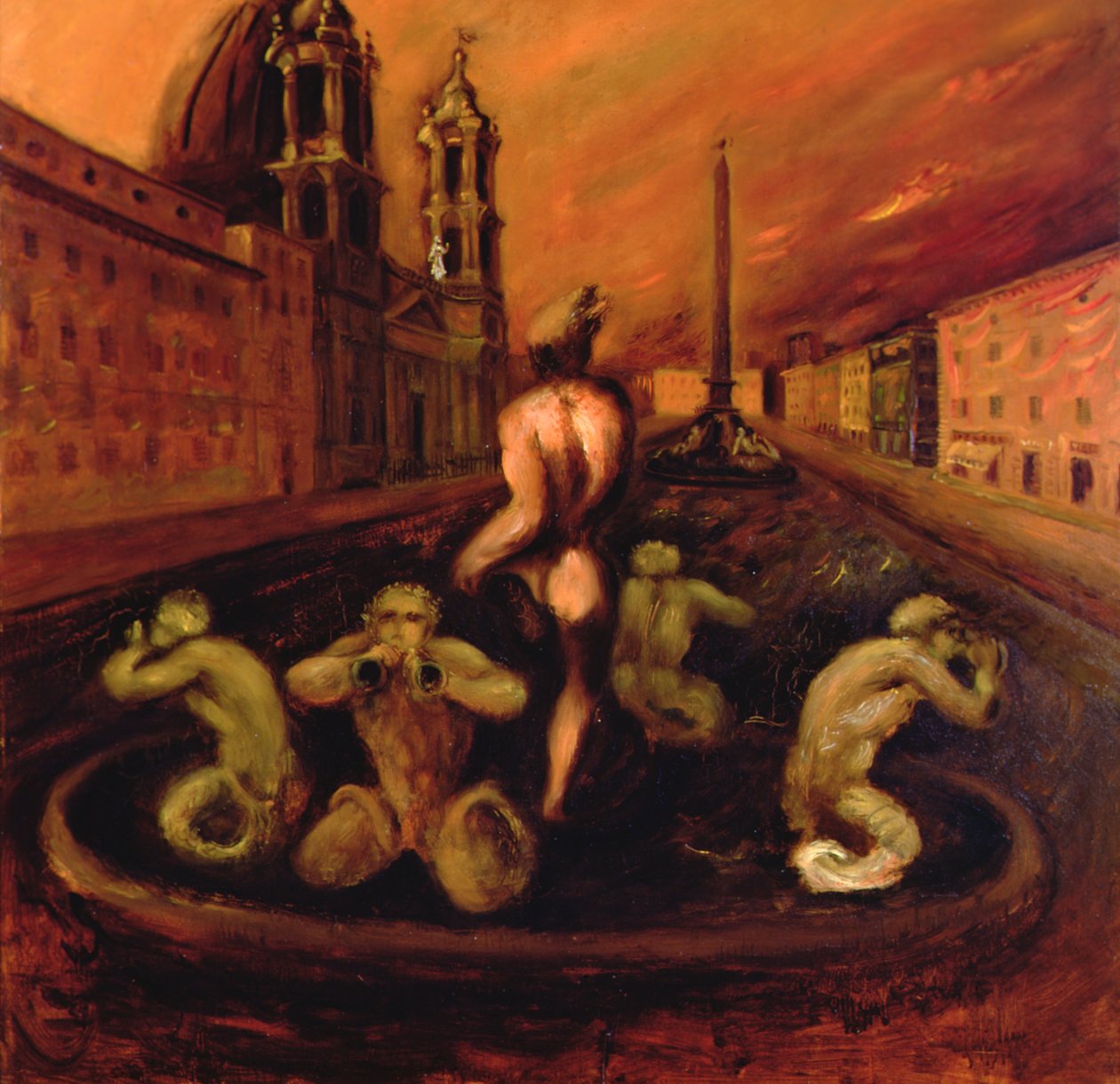 Piazza Navona von Gino 1904 33 Bonichi