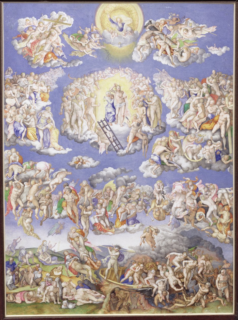 Jüngstes Gericht (nach Michelangelo), ca. 1570 von Giorgio Giulio Clovio