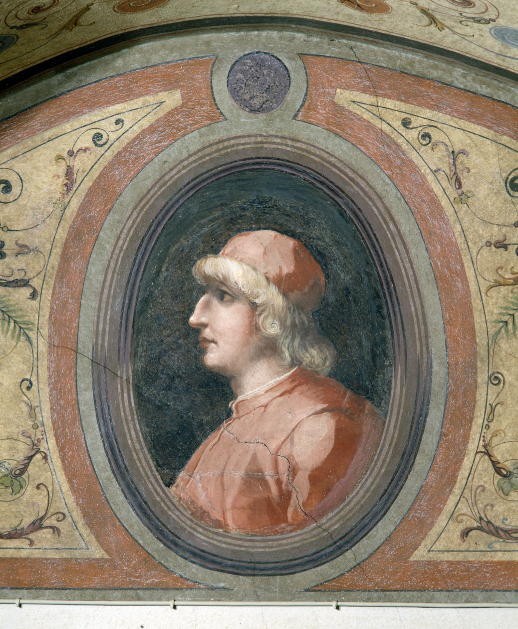Porträt eines Mannes, Camera della Fama, 1548 von Giorgio Vasari