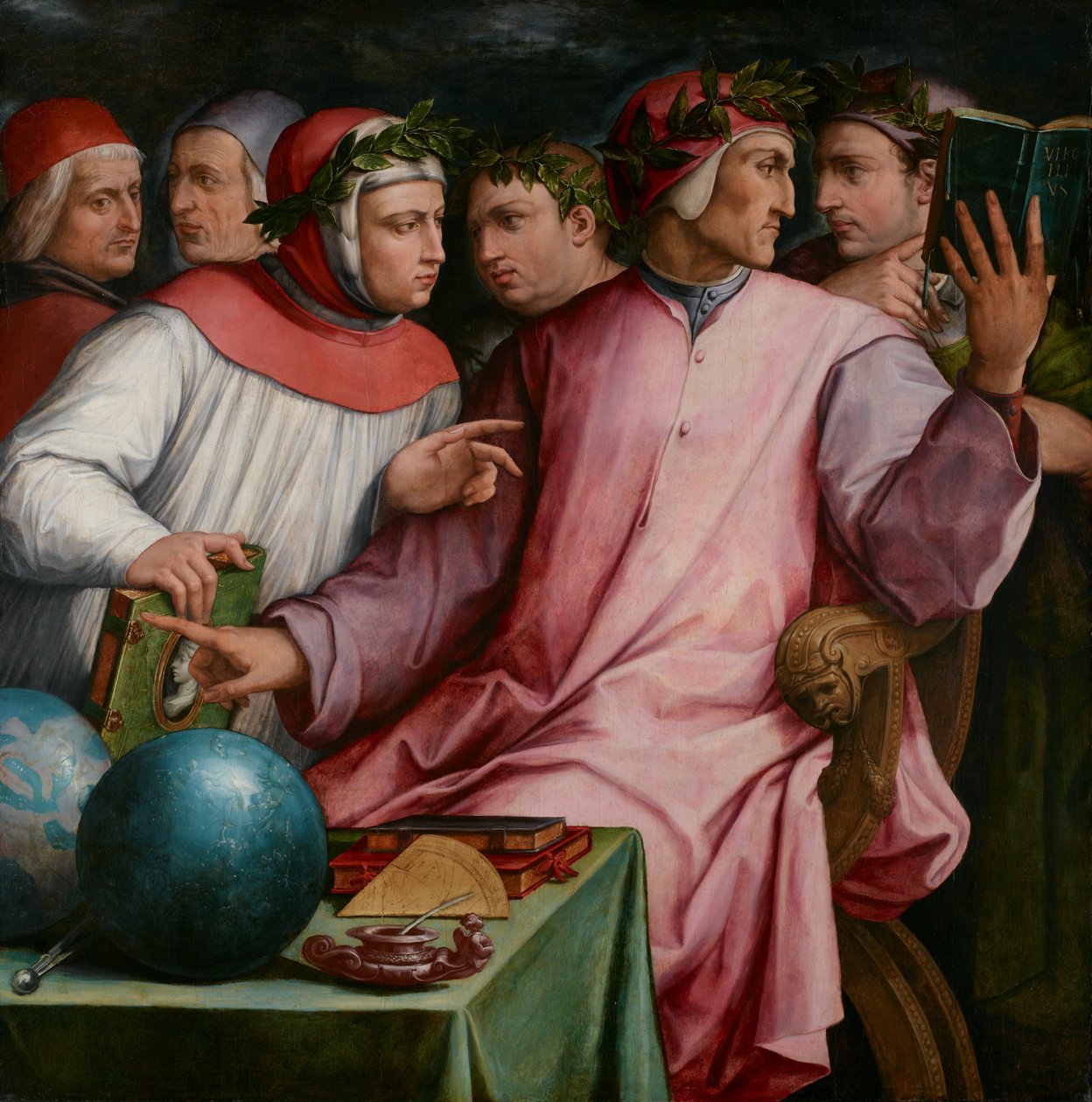 Sechs Toskanische Dichter, 1544 von Giorgio Vasari