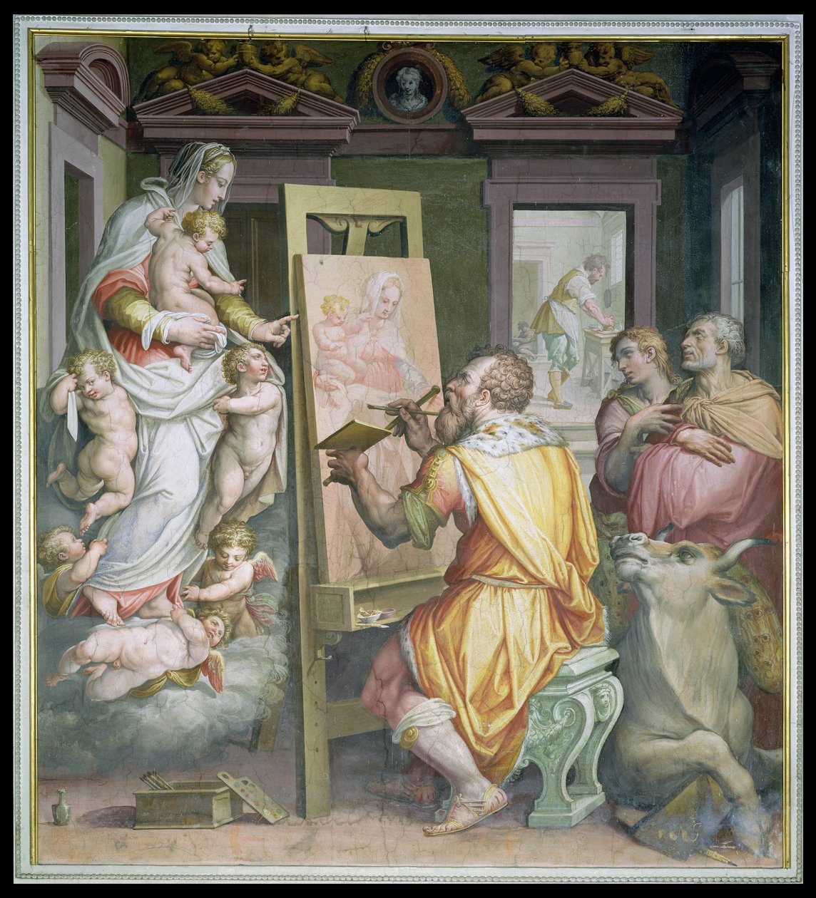 St. Lukas malt die Jungfrau von Giorgio Vasari