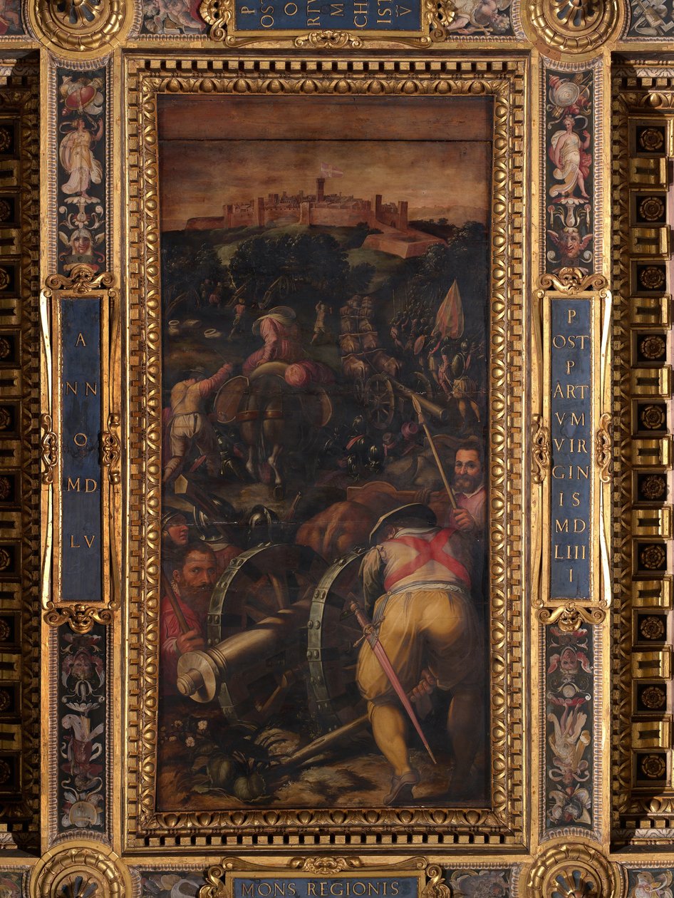 Sturm auf Monteriggioni von Giorgio Vasari