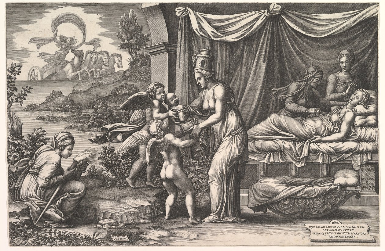 Allegorie der Geburt von Giorgio Ghisi