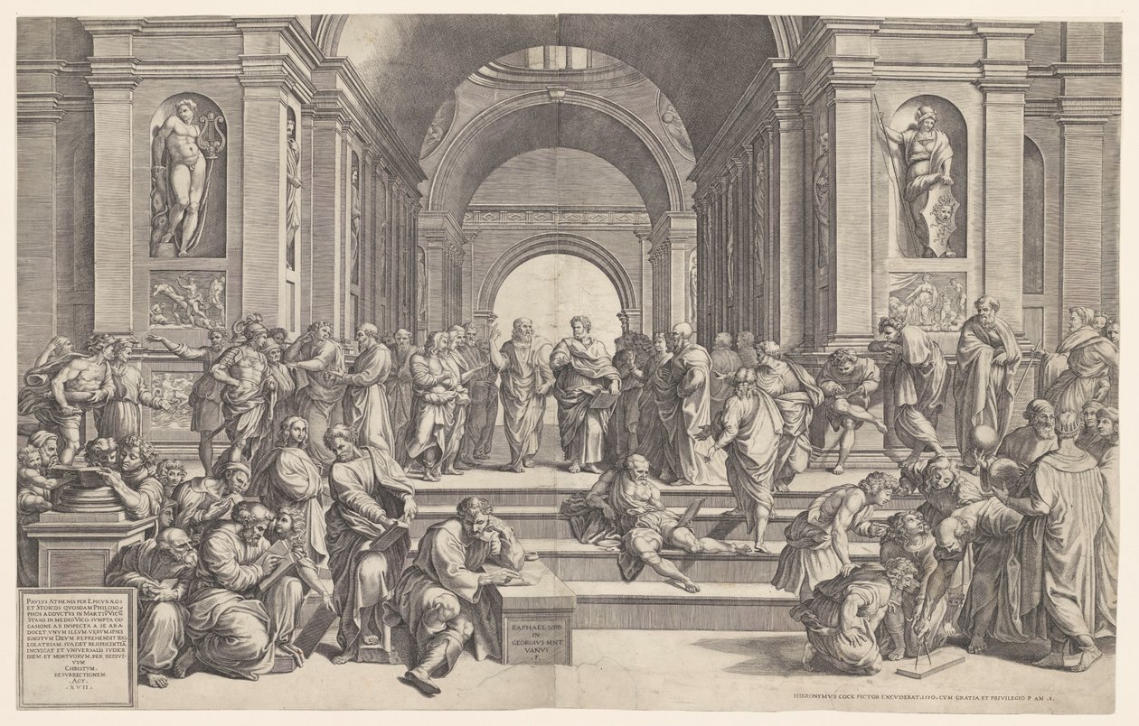 Die Schule von Athen von Giorgio Ghisi