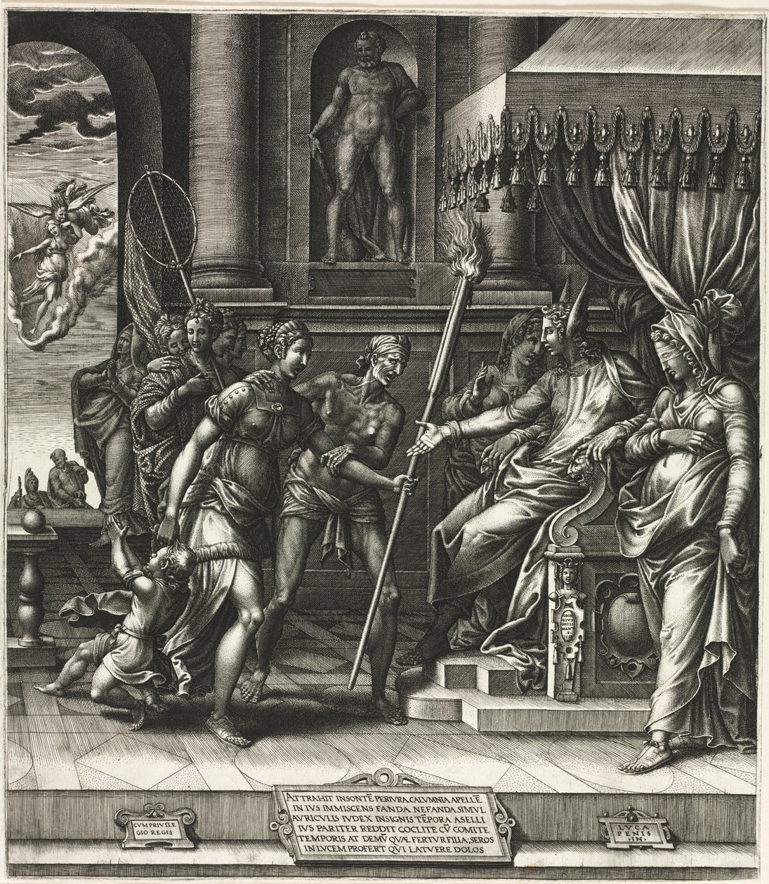 Die Verleumdung des Apelles von Giorgio Ghisi