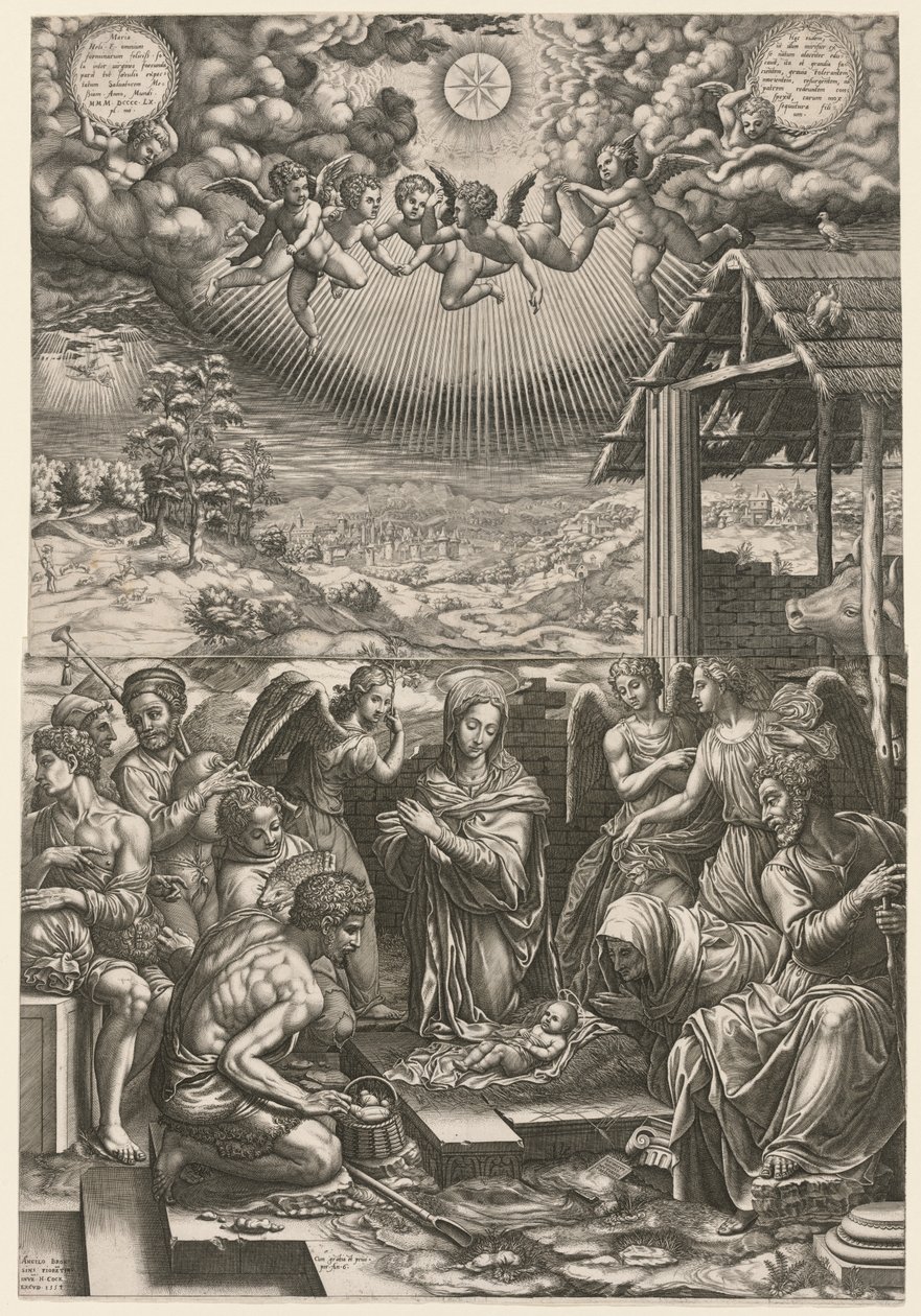Die Geburt Christi von Giorgio Ghisi