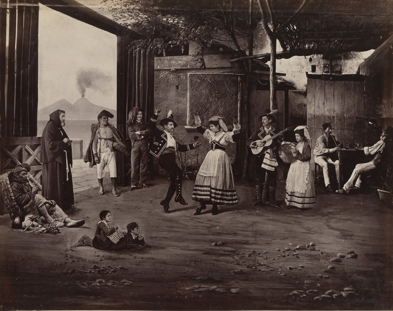 Napoli Tarantella, ca. 1870 von Giorgio Sommer