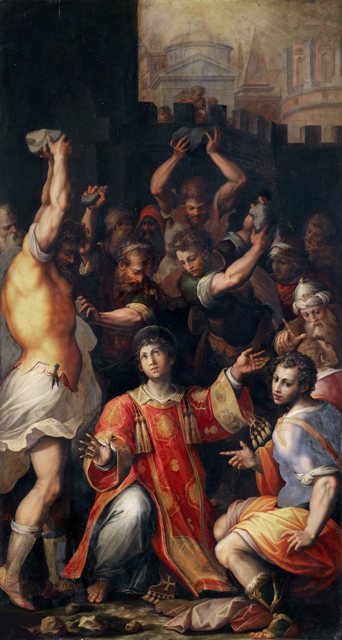 Das Martyrium des Heiligen Stephanus, 1571 von Giorgio Vasari
