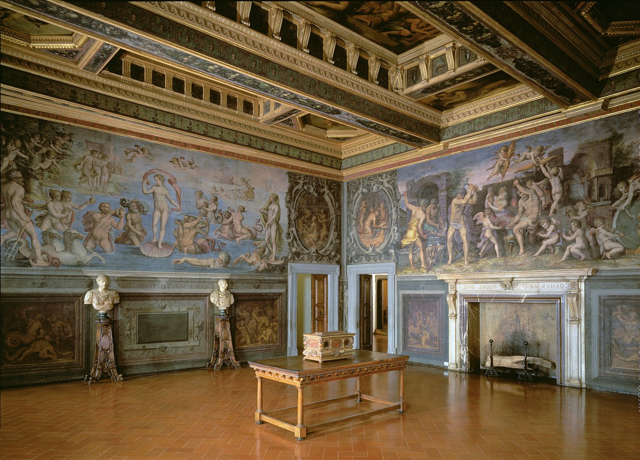 Die Sala degli Elementi, 1555 von Giorgio Vasari