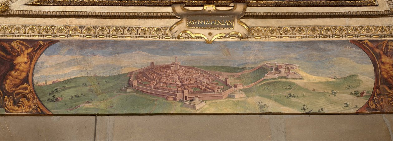 Ansicht von Lucignano, 1557-1558 von Giorgio Vasari