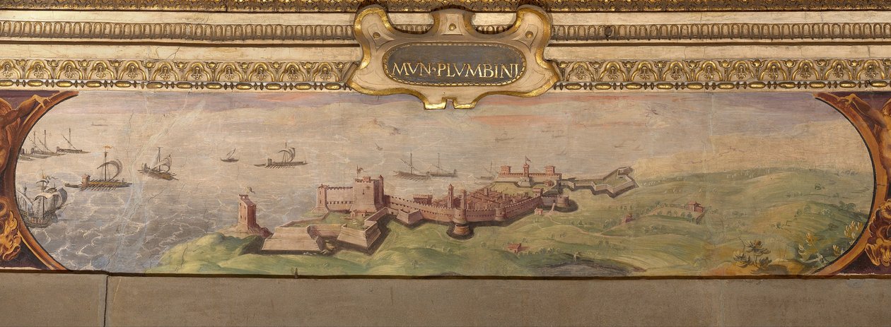Ansicht von Piombino, 1557-1558 von Giorgio Vasari