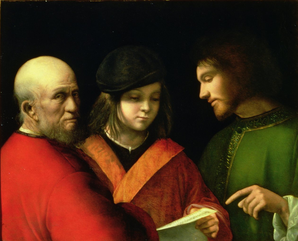 Die drei Lebensalter des Menschen, ca. 1500-01 (Tafel) von Giorgione da Castelfranco