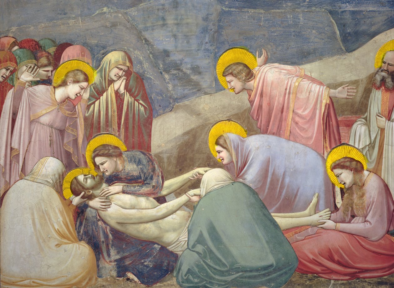Beweinung Christi (Detail) von Giotto di Bondone