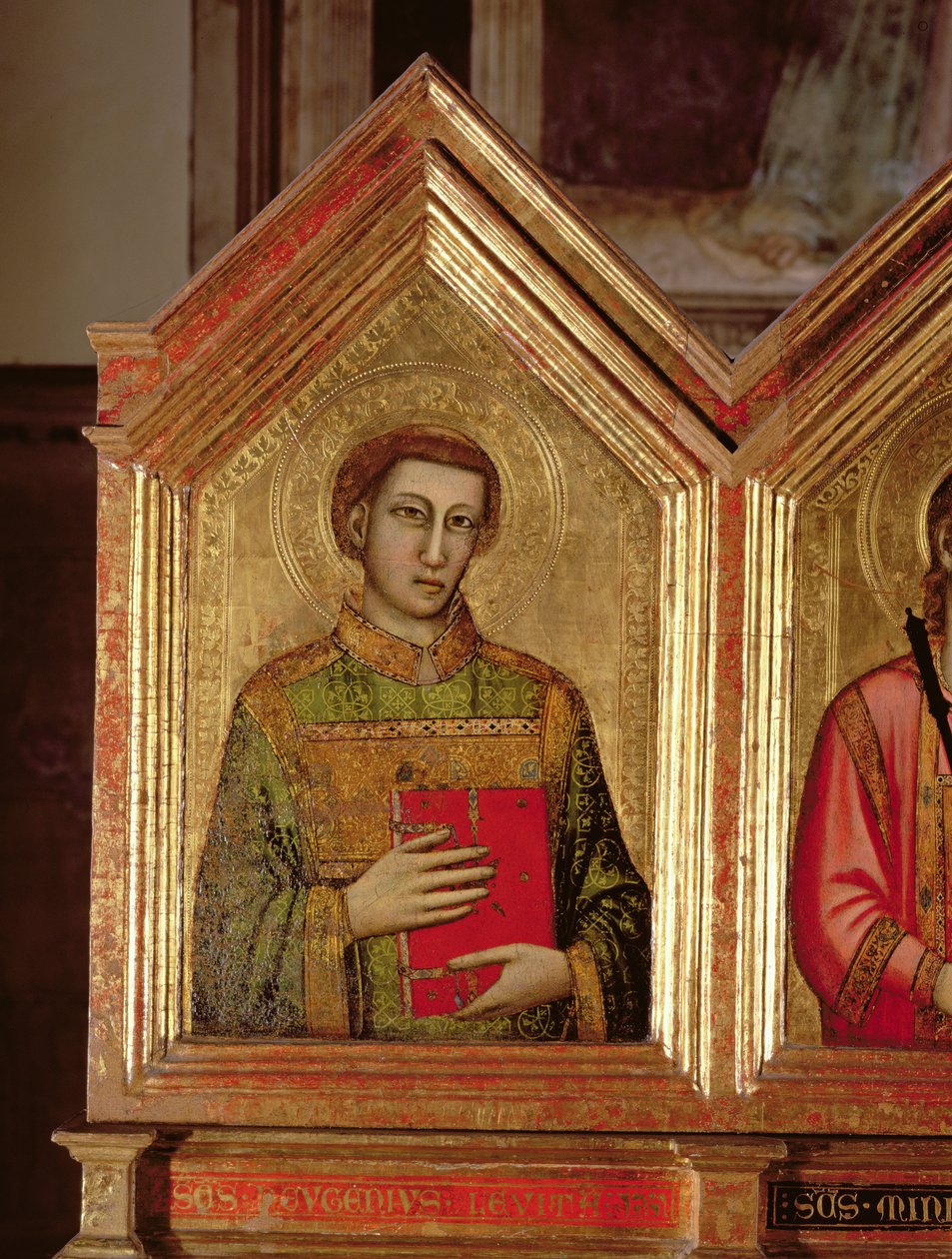 Heiliger vom Polyptychon der St. Reparata (ganz linkes Panel) von Giotto di Bondone