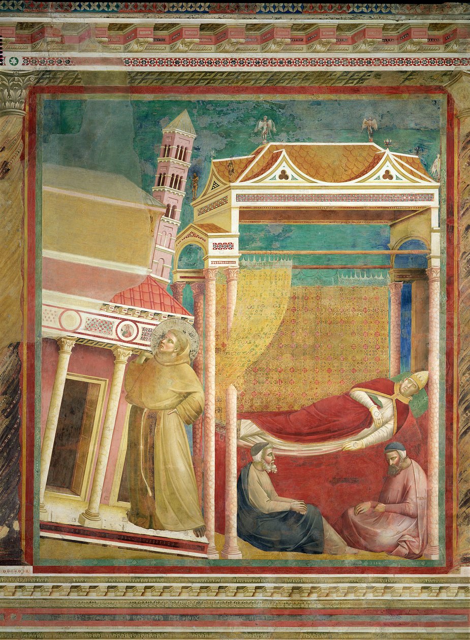 Der Traum von Innozenz III., 1297-99 von Giotto di Bondone