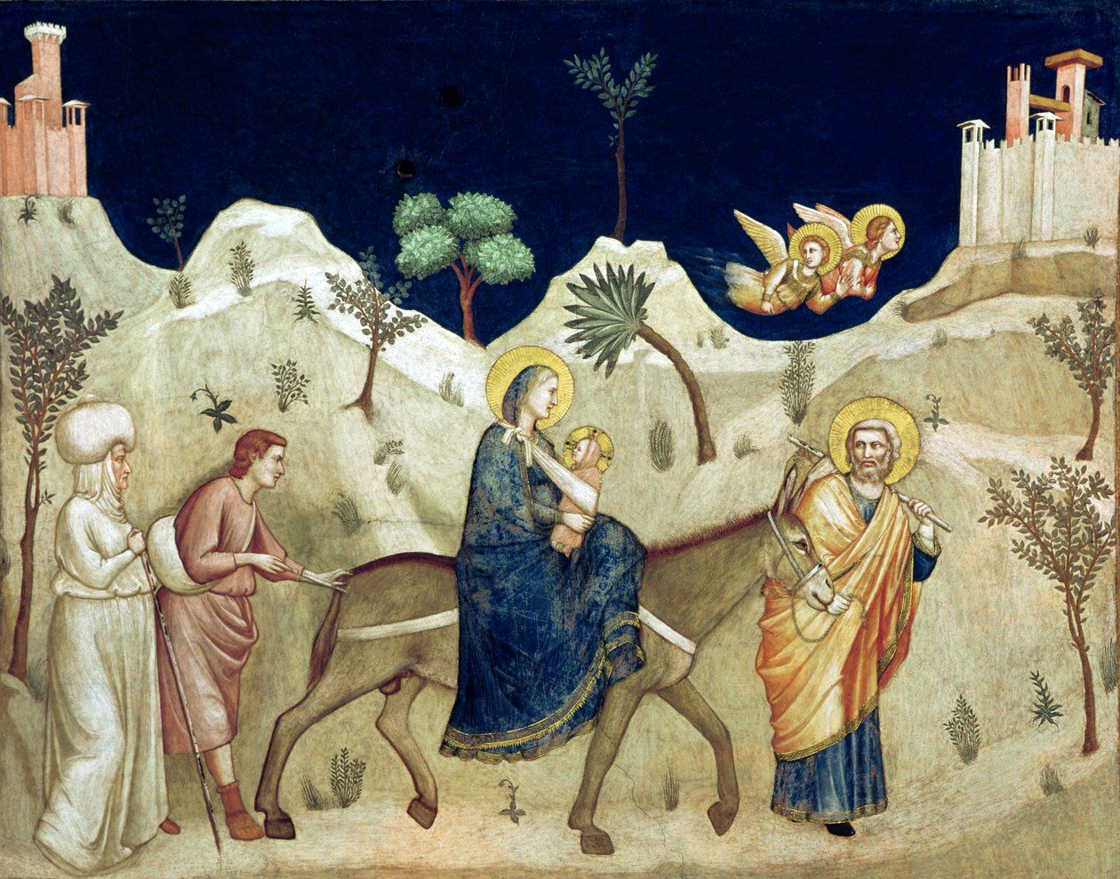 Die Flucht nach Ägypten von Giotto di Bondone