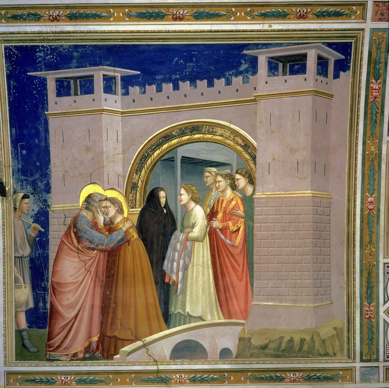 Das Treffen am Goldenen Tor, ca. 1305 von Giotto di Bondone