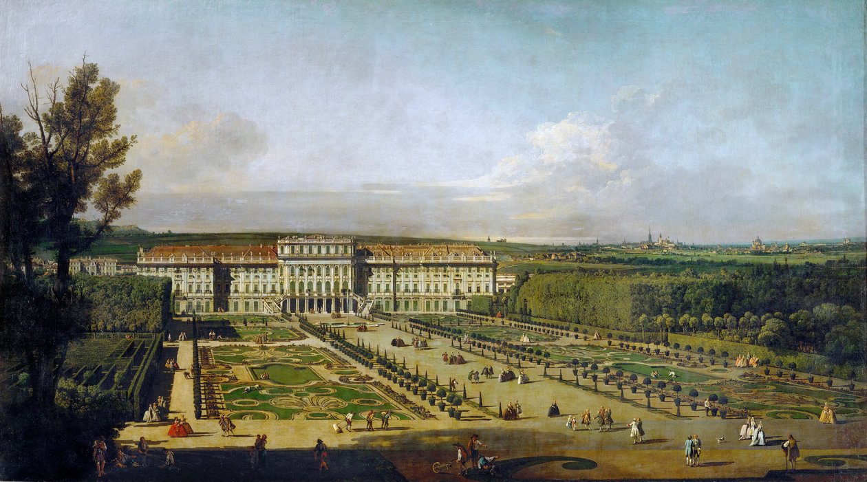 Kaiserliches Lustschloss Schönbrunn, Gartenfassade von Giovanni Antonio Canal
