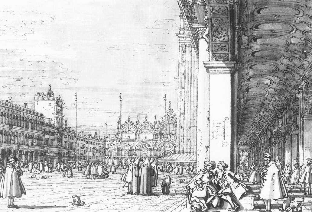 Piazza San Marco von Giovanni Antonio Canal