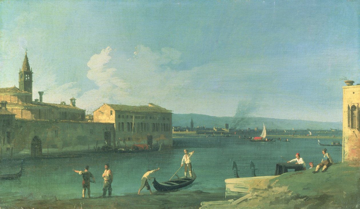 Blick auf San Michele in Isola, Venedig von Giovanni Antonio Canal