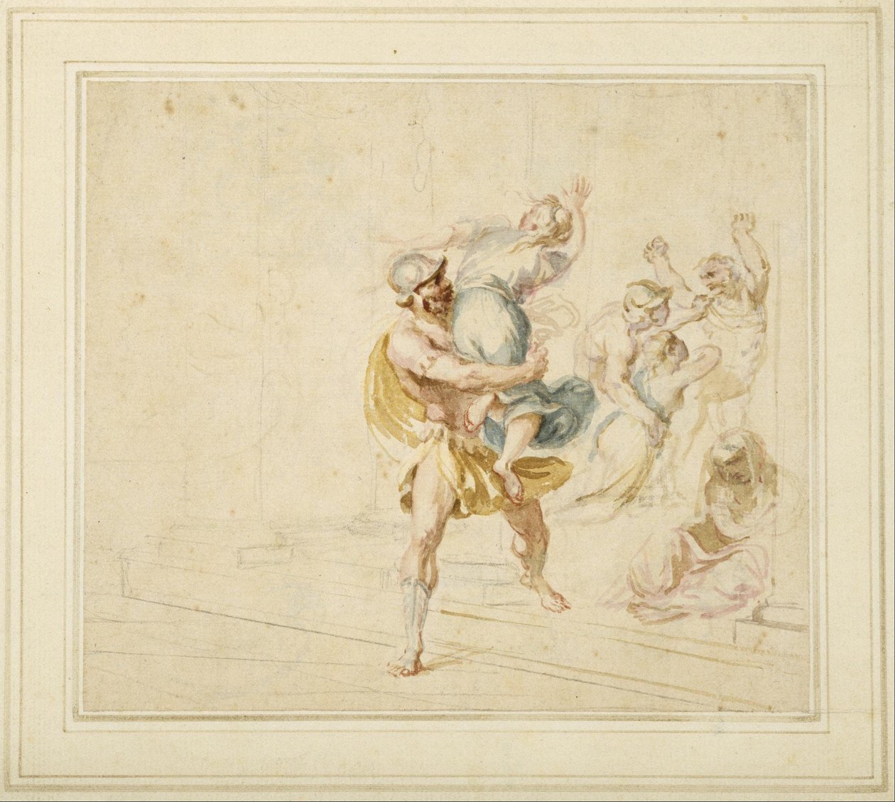 Der Raub der Sabinerinnen von Giovanni Battista Cipriani