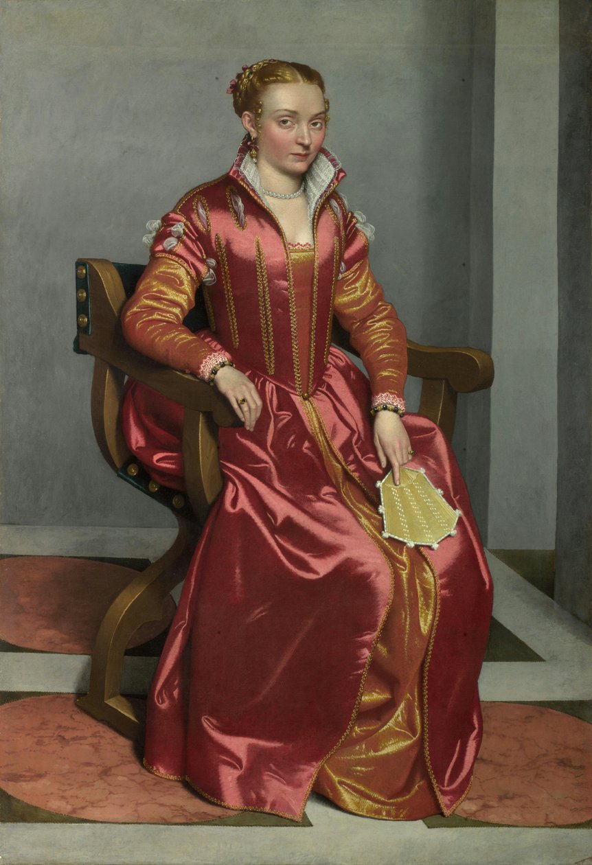 Porträt einer Dame, ca. 1555-60 von Giovanni Battista Moroni