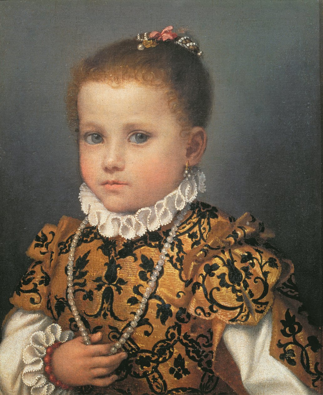 Porträt eines jungen Mädchens von Giovanni Battista Moroni