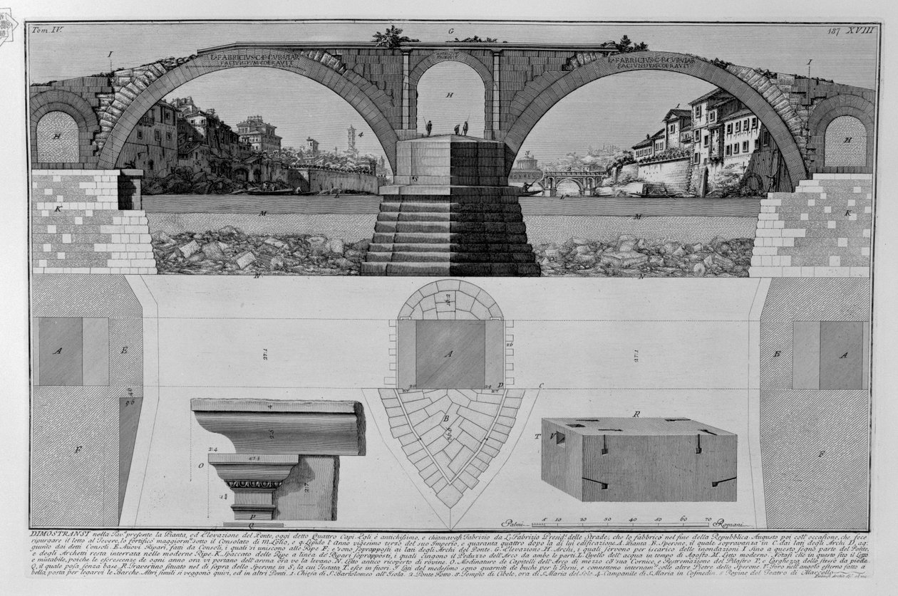 Ponte Fabricio von Giovanni Battista Piranesi