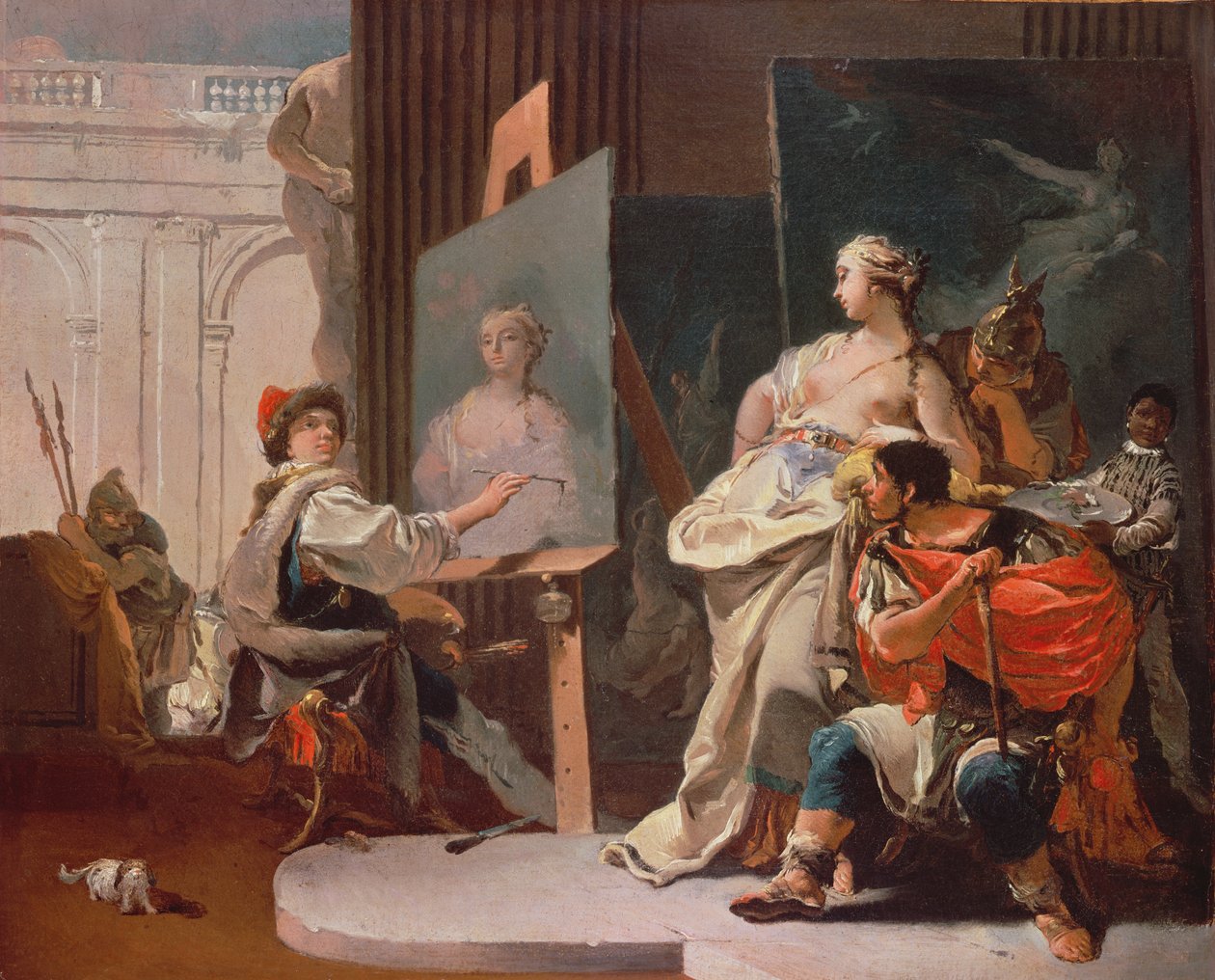 Alexander und Campaspe im Atelier von Apelles von Giovanni Battista Tiepolo