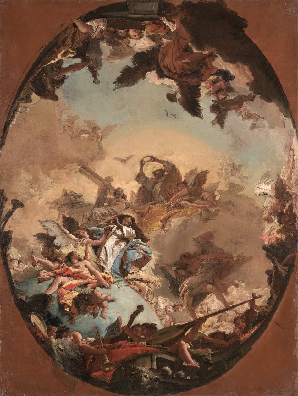 Die Krönung der Jungfrau von Giovanni Battista Tiepolo