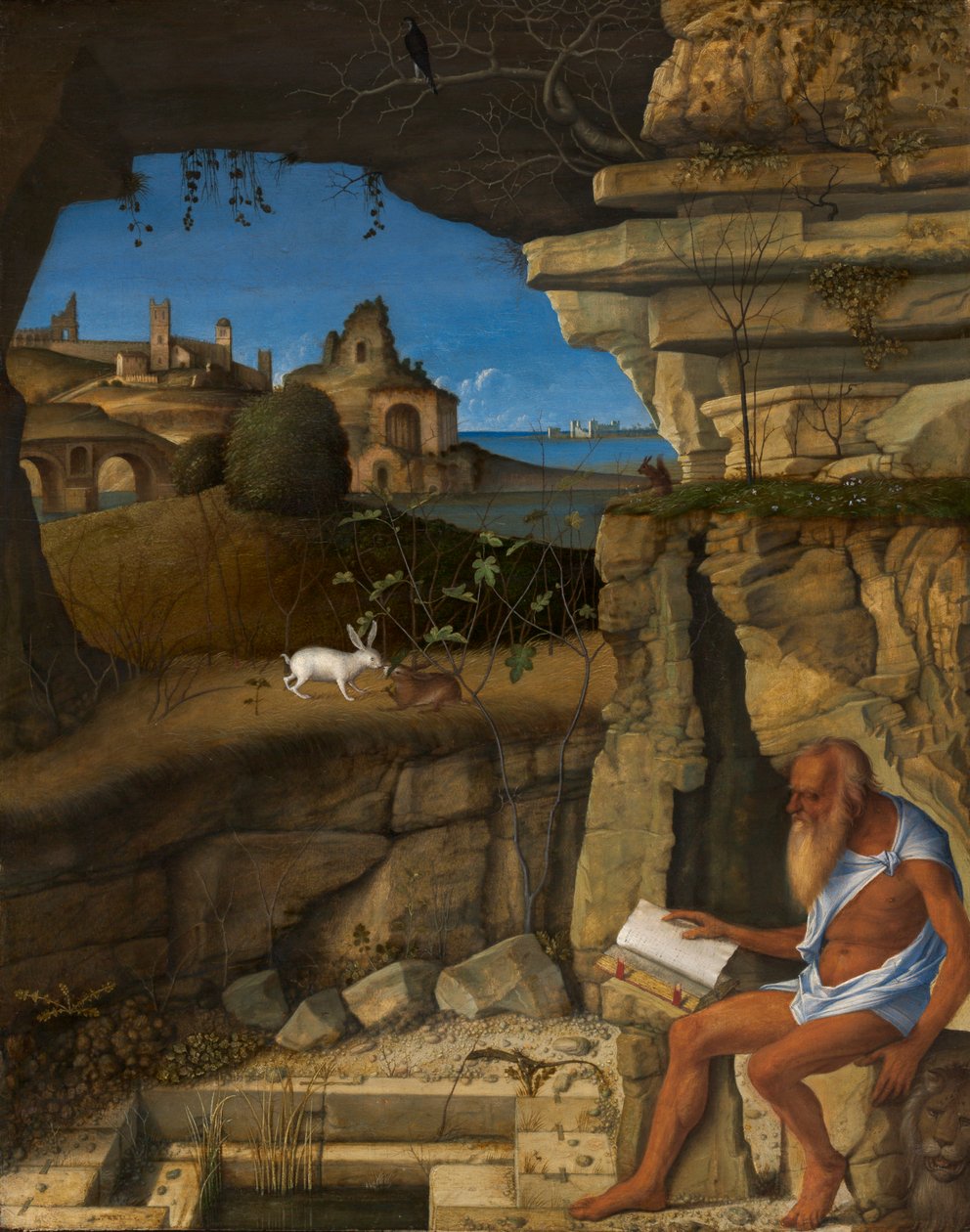 Der heilige Hieronymus beim Lesen, 1505 von Giovanni Bellini