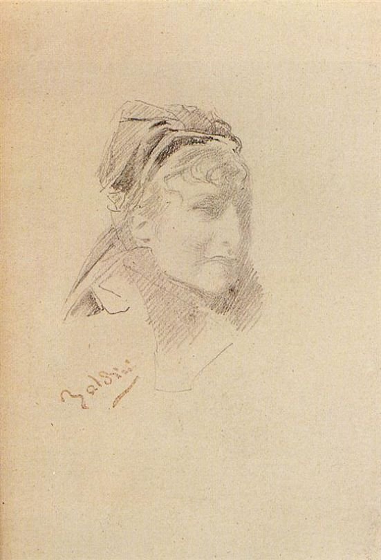 Porträt von Sarah Bernhardt von Giovanni Boldini