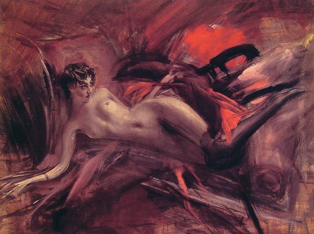 Liegender Akt von Giovanni Boldini