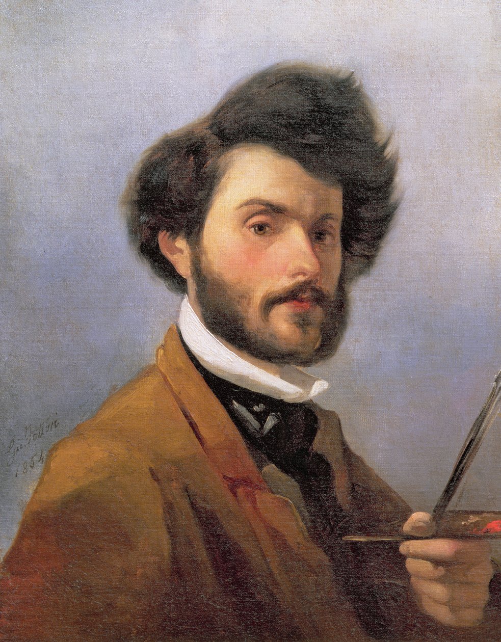 Selbstporträt, 1854 von Giovanni Fattori