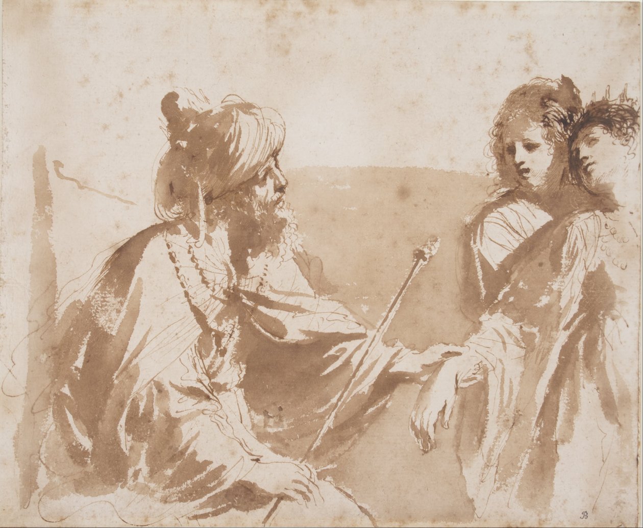 Esther vor Ahasverus von Giovanni Francesco Barbieri