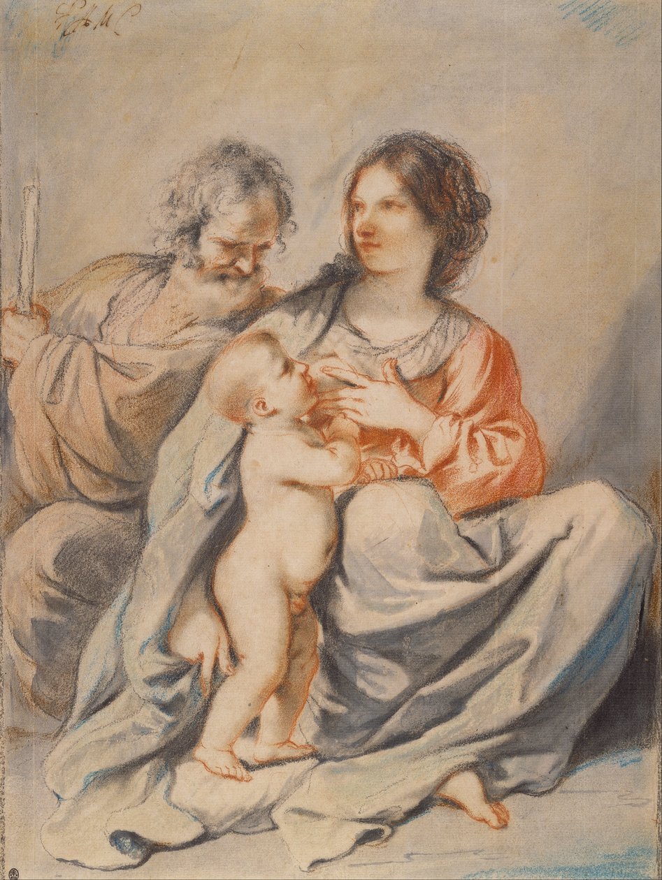 Die Heilige Familie von Giovanni Francesco Barbieri