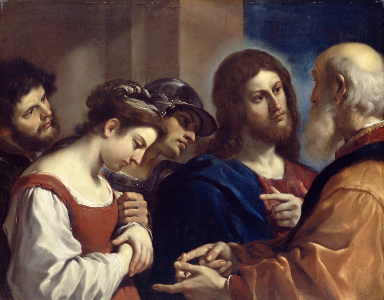 Die Ehebrecherin von Giovanni Francesco Barbieri