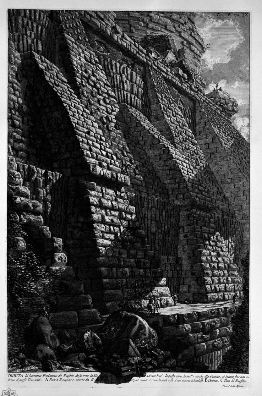 Mausoleum des Hadrian von Giovanni Battista Piranesi