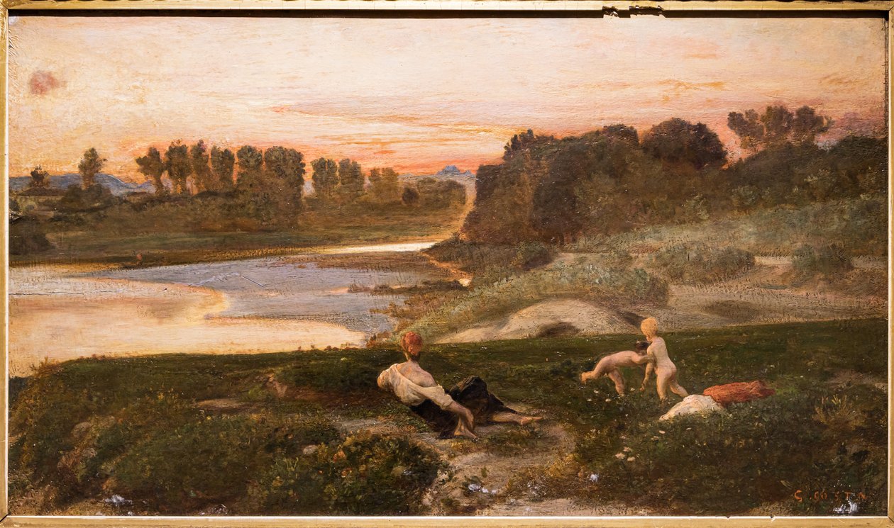 Ein Nachmittag in den Cascine von Giovanni Costa