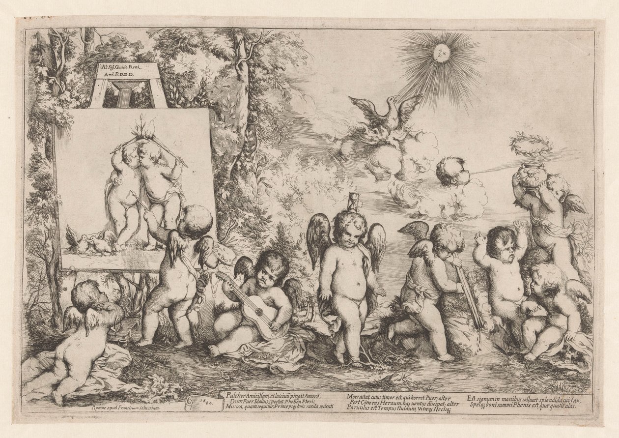Allegorie mit Putti von Giovanni Andrea Podesta