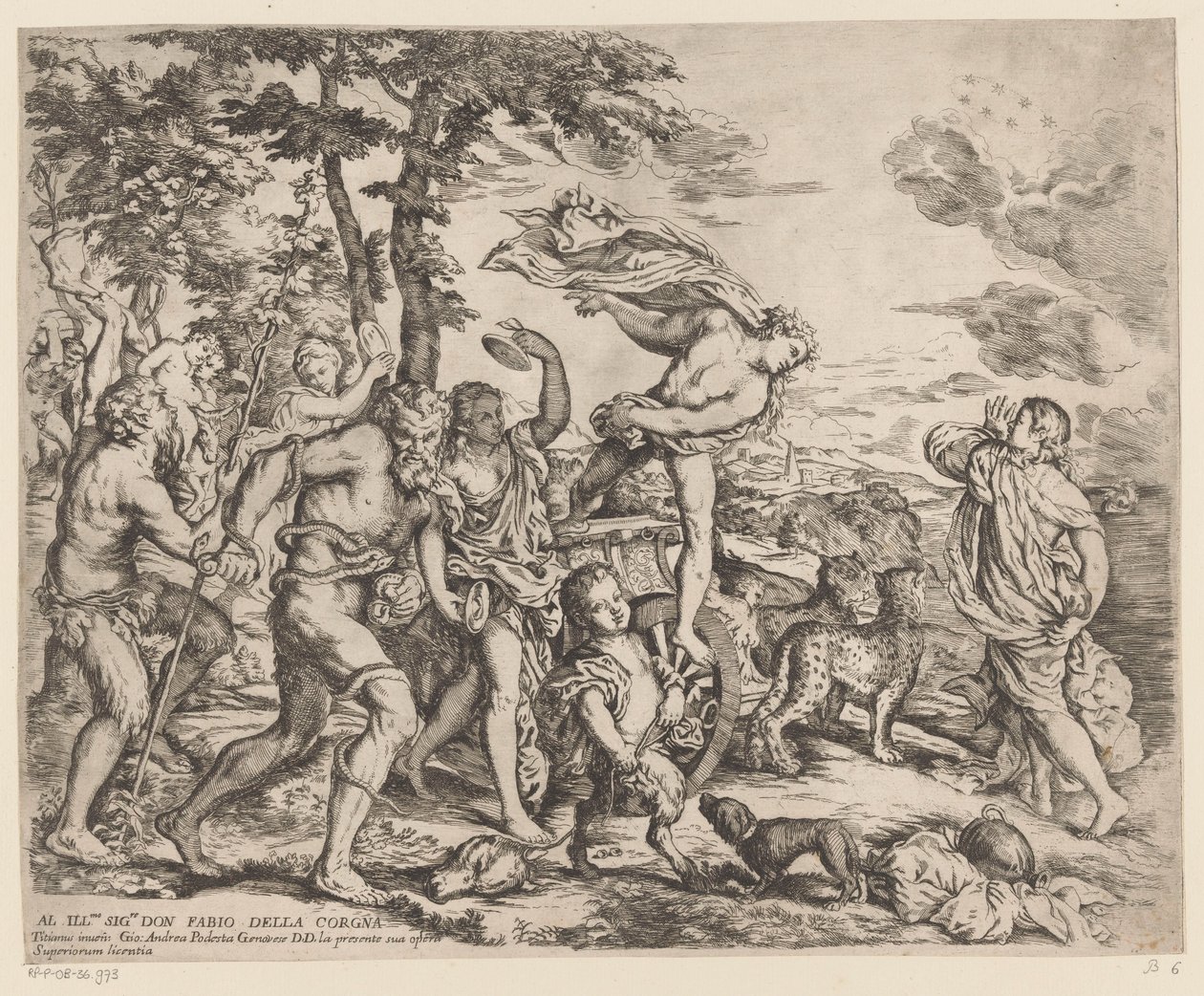 Bacchus trifft Ariadne auf Naxos von Giovanni Andrea Podesta