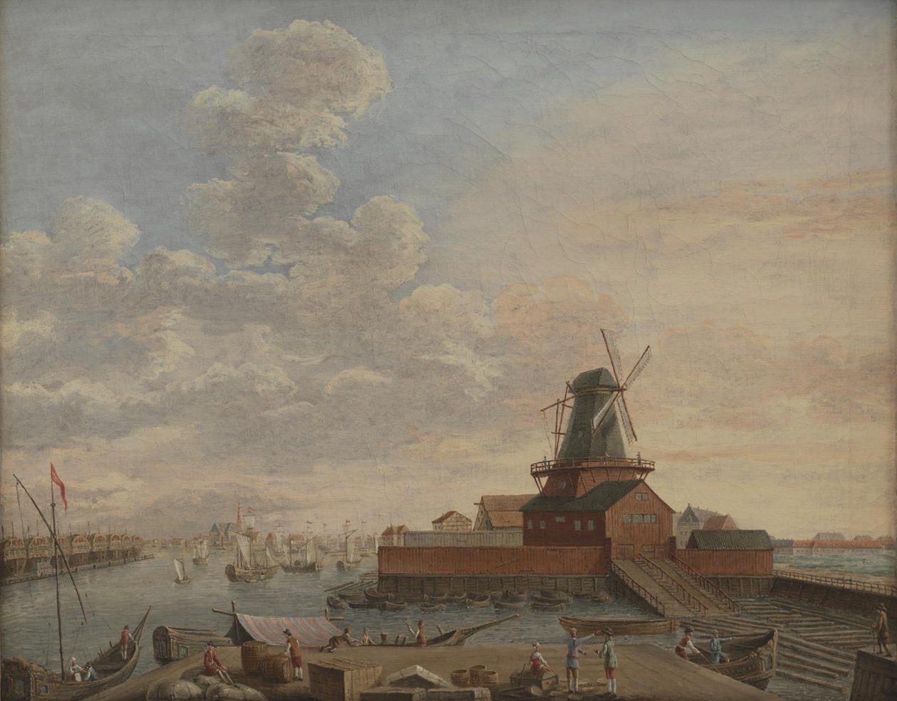 Die Marinewerften in Christianshavn von Giovanni Antonio Cesari