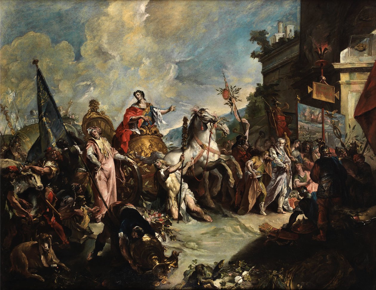 Triumphzug des Scipio von Giovanni Antonio Guardi