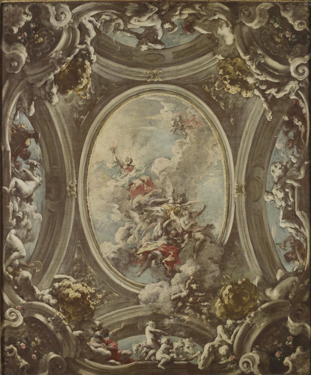 Eine Allegorie der Morgenröte, 1736-37 von Giovanni Antonio Pellegrini