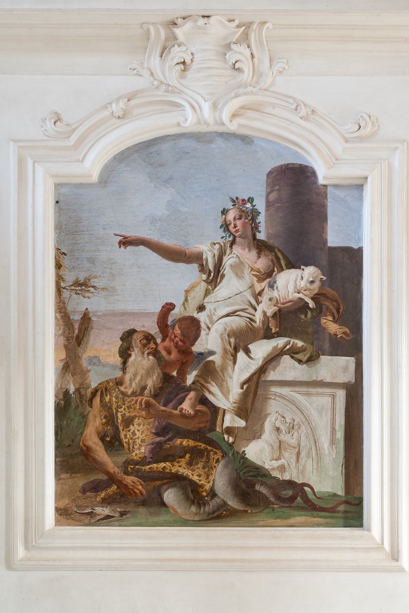 Unschuld vertreibt Täuschung von Giovanni Battista Tiepolo