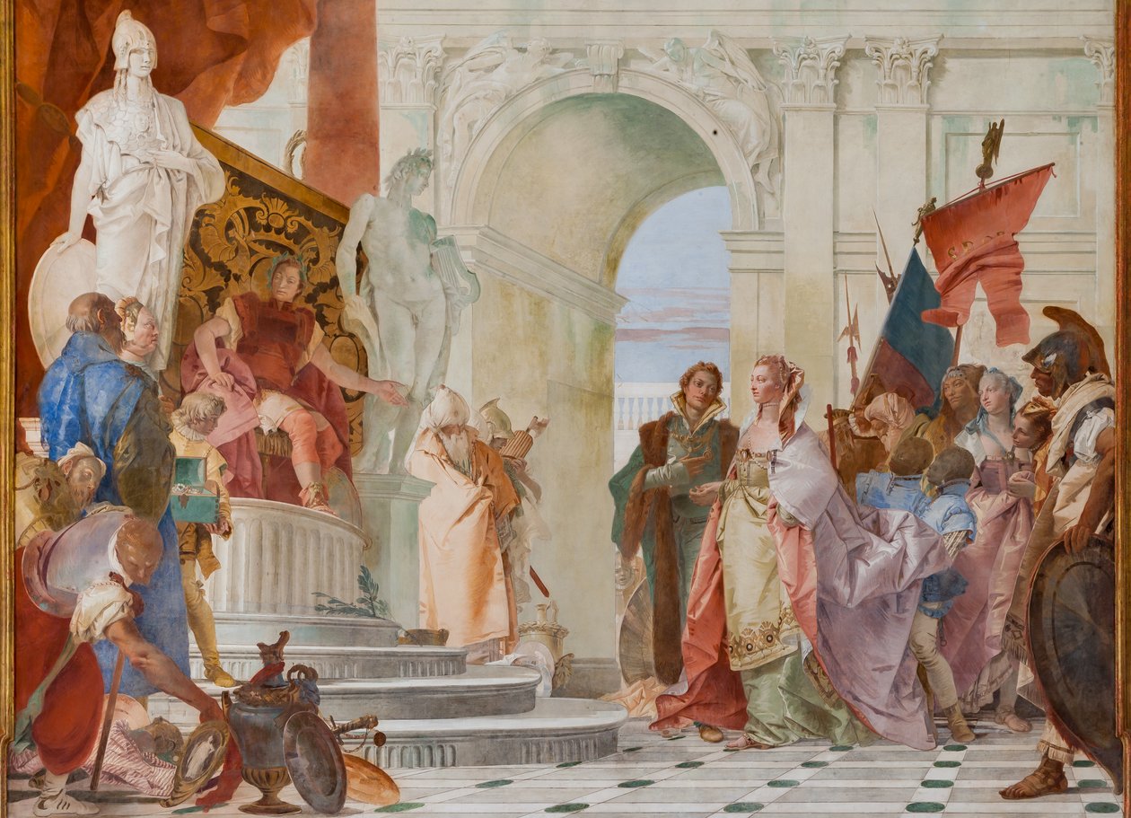 Großmut des Scipio Africanus (Detail) von Giovanni Battista Tiepolo